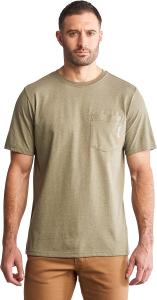 Timberland PRO мужская футболка Base Plate с коротким рукавом, Burnt Olive Heather