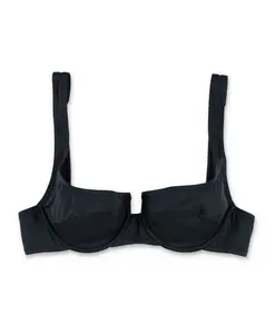 Верхняя часть бикини с косточками и регулируемыми бретелями. Reina Olga, черный