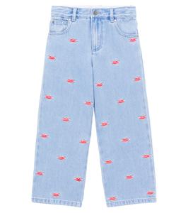 Вышитые джинсы Stella McCartney Kids, Avio/Embroidered