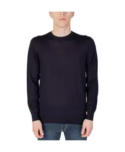 Синяя хлопковая трикотажная футболка Liu Jo, синий