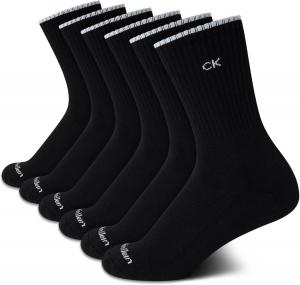 Женские носки Calvin Klein - спортивные носки с мягкой подкладкой (6 пар), Pure Black