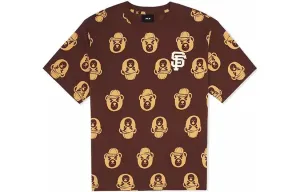 MLB Футболка Unisex Brown Crew Neck Moderate Straight Fit