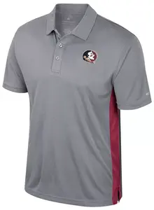 Мужская футболка-поло Colosseum Seminoles Heather Grey из штата Флорида