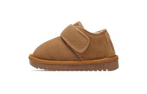 Противоскользящие, амортизирующие, износостойкие, теплые, с низким голенищем, детские зимние ботинки для детей ULOVAZN, коричневый