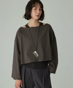 Комплект из короткой футболки и майки Babylone, цвет Charcoal 18