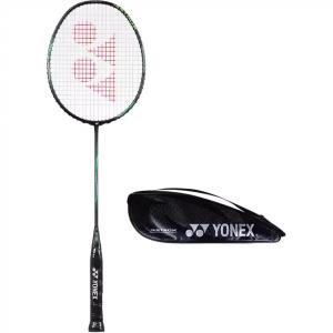 YONEX Тианфу AX Jet Black BKEX бадминтонная ракетка из цельного карбона, атакующего типа, утяжеленная головка, жесткое древко, начальный уровень, черный
