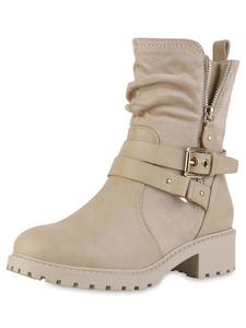 Ботильоны VAN HILL Biker Boots Scarlett, бежевый