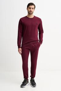 Хлопковый спортивный костюм Fila, бордовый