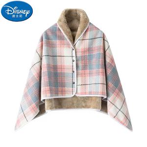 Disney Плед-шаль 100х140 см, двойной утепленный, с застежкой и сумкой для хранения, цвет MUJI Pink