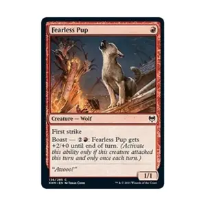 CCG Бесстрашный щенок (С), MTG - Kaldheim