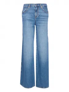 Джинсы с эффектом усов Liu Jo, синий