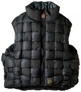 Жилет Kapital Rip Stop из нейлона с килевой вязкой, черный