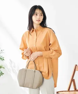 Базовая рубашка из смесовой льняной ткани Avv, цвет Orange