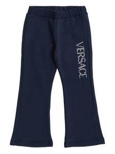 Спортивные брюки с логотипом Versace Kids, синий