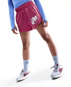 Большие детские спортивные шорты Dri-FIT One Woven с высокой талией Nike, фиолетовый