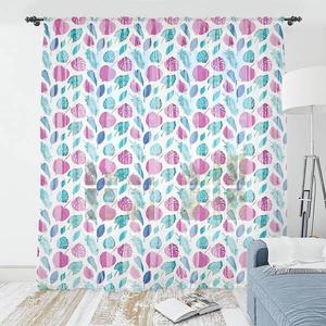 Штора Abakuhaus Exotisch 2 шт, 274x160x0,5 см цвет sea blue magenta