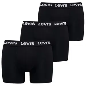 Боксеры 3 шт Levi's Repeat Logo Brief, черный