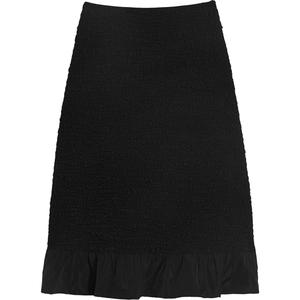 Складчатая юбка миди трапеция JIL SANDER, черный