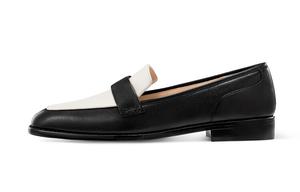 Лоферы женские черный/белый 7Or9