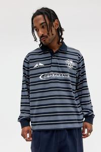 Поло iets frans... THIN STRIPE UNISEX, Navy/Dark Blue