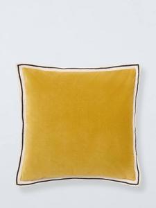 Бордюрная бархатная подушка John Lewis, Ochre
