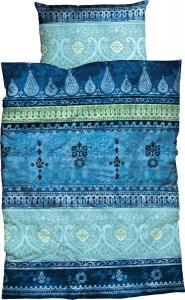 Постельное белье Casatex "Indi", синий - бирюзовый - 200 х 200 см