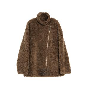 ELLE Вельветовая куртка женская Coffee Stand Collar Moderate