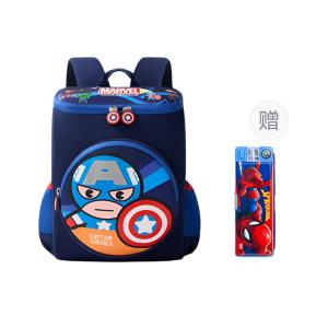 Disney Студенческий рюкзак из полиэстера небольшой разноцветный, Cool Captain America+Pencil Cases