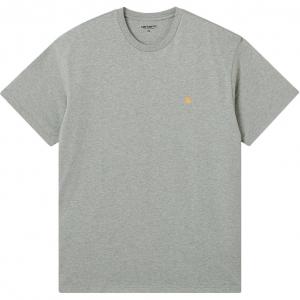 Футболка мужская с круглым вырезом, умеренный прямой крой Carhartt WIP, серый