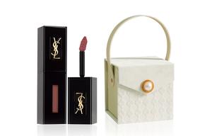 SAINT LAURENT Набор пробников помады Diamond Camellia Box матовый легко растушевывается стойкий цвет не оставляет следов