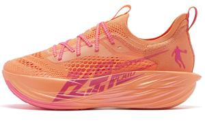 Кроссовки женские Flying Shadow Plaid с низким верхом Cantaloupe Color/digital Powder Qiaodan, розовый