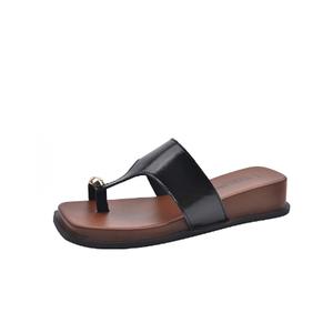 Женские шлепанцы с резиновой подошвой, устойчивые к запахам и истиранию MADALLO, Black