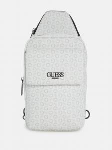 Сумка-слинг Gio Logo мужская Guess Factory, белый