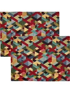 Erwin Müller Жаккардовые, хлопчатобумажные, тканые салфетки, комплект из 2 штук, разные цвета