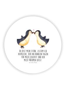 Mr. & Mrs. Panda Деревянный магнит в виде пингвина с любовным посланием белого цвета