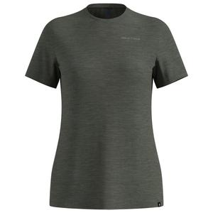 Женская футболка с круглым вырезом из шерсти мериноса и тенселя, размер 1/2 - рубашка из шерсти мериноса Odlo, Urban Chic Melange