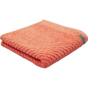 Полотенце для душа Smart однотонное с ребристой текстурой и ярлыком из велюра Ross, Nektarine
