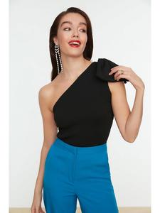 Блуза trendyol Blusentop, черный