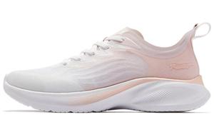 Легкие противоскользящие износостойкие кроссовки Light Speed 2.0 для женщин розово-белые QIAODAN