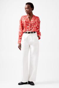 Блузка из жатого хлопка Алессандра French Connection, красный