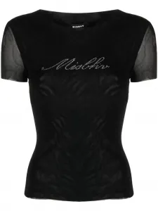 Укороченная футболка с логотипом Misbhv, черный