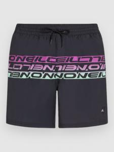 Пляжные шорты O'Neill Cali Stripe 16'' Boardshorts, blk/prp upside down clean