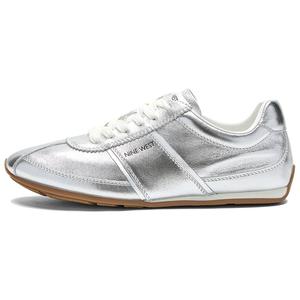 Низкие повседневные туфли женские серебристые NINE WEST, Silver