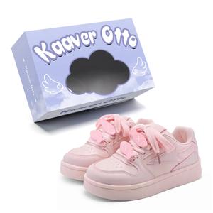 KAAVER OTTO Устойчивые к скольжению и истиранию дышащие низкие скейтерские туфли для женщин Вишневый цвет Рыбные аксессуары, цвет Cherry Blossom Pink (Fish Accessories)