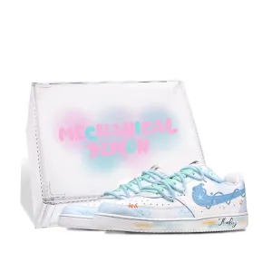 Кроссовки Nike Court Vision 1 Skateboarding Shoes Unisex Low-top Starry Blue/White, голубой