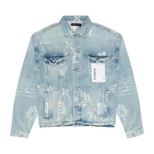 Куртка PURPLE BRAND Type Monogram Denim Jacket, синий