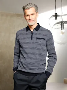 Рубашка-поло Hajo "рубашка-поло с длинными рукавами", цвет морской волны