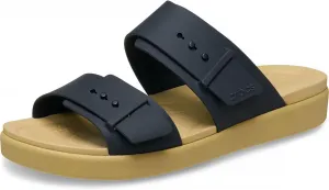 Женские ботильоны Crocs Brooklyn с низким клином и пряжкой, черный