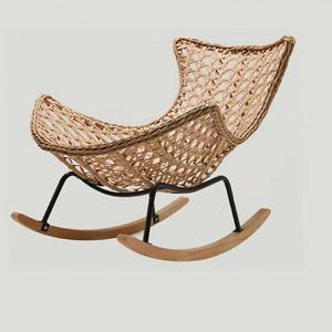 Quanpinwu Кресло-качалка из ротанга без подушки