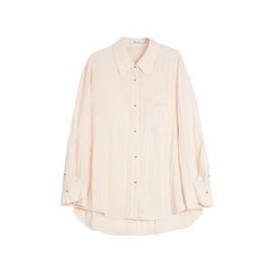 ELLE Рубашка Women's Pink Lapel Moderate